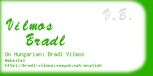 vilmos bradl business card